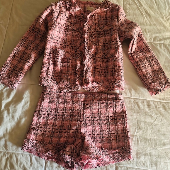 Tweed 2 set, short and jacket size 0-2 - Picture 5 of 6